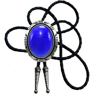 Bolo Tie Natural Colors Stone Blue Natural Stone 2